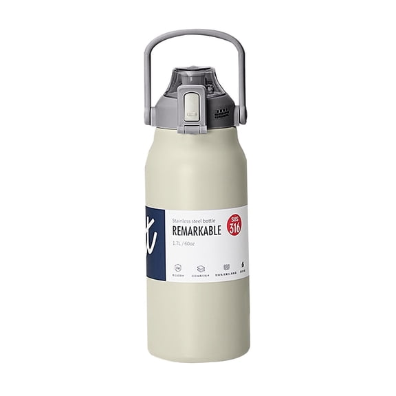 LUDJSKZ Clearance glass bottles Stainless Thermal Water Bottle Thermoses Vacuum Flask with Tumbler Portable Cold Hot Drinks Cup Fitness Cute (Size : 1300ml)