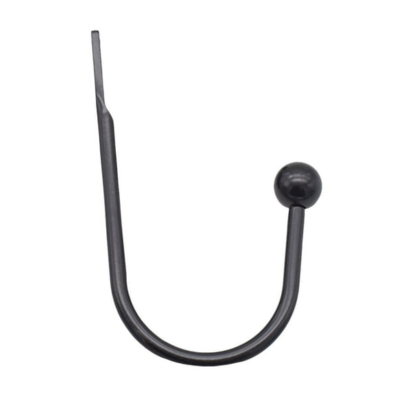 LUDJSKZ Hot Sale HooksCurtain Alloy U Shaped Crystal Wall Hook Electro Galvanized Curtain Hook