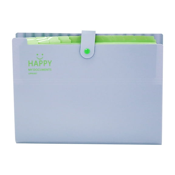 LUDJSKZ Hot Sale Office&Craft&StationeryPlastic Folders with Button Close And Removable Mark Label in Letter Size Endwise 8 Colors Suit Fo