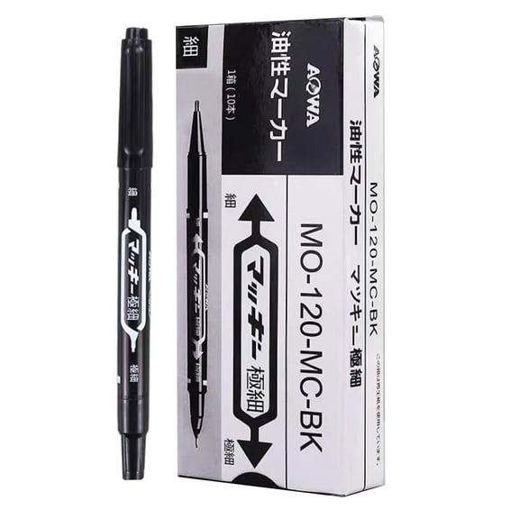 LUDJSKZ Hot Sale PensChildren'S Art Mark Edge Oil Pen Black Hook Line Water Pen Mark Art Pen Drawing Box 2Ml