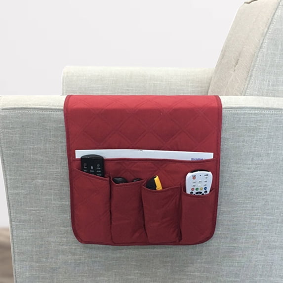 LUDLZ Non-Slip Sofa Armrest Storage Organizer with 5 Pockets Armchair Caddy