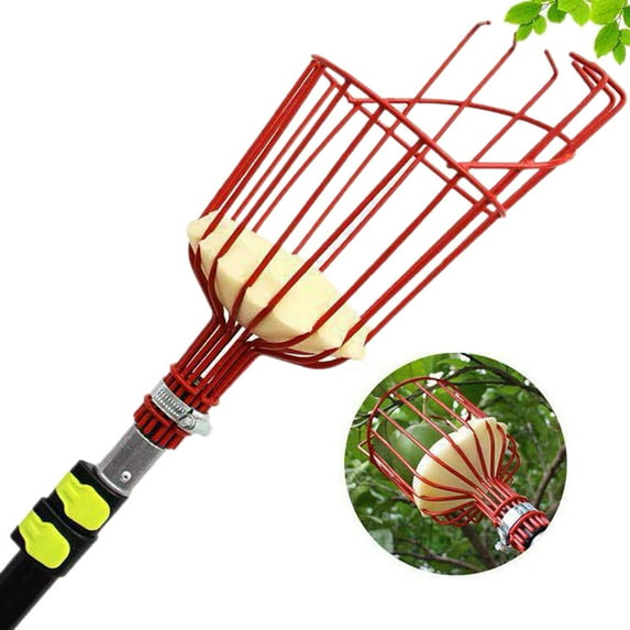 LUDLZ Professional Garden Fruit Picker Basket with Cushion to Prevent Bruising