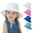thumbnail image 1 of LUDLZ Summer Kid's Sun Hat with Wide Brim UPF 50+ Protection Polyester Hats, 1 of 2