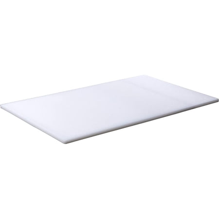 LUDYSHARE 18x30x0.5" White Polyethylene Cutting Board, Dishwasher Safe, Knife-Friendly