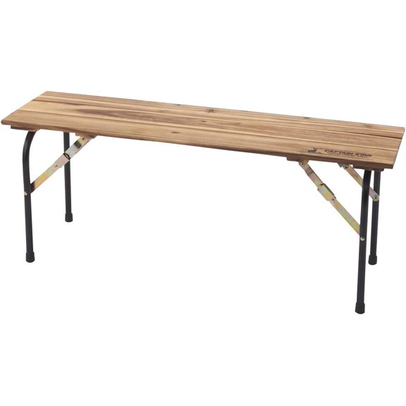 LUDYSHARE CS Classics FD Living Bench 110, Portable Wood & Steel Outdoor Seat, 140kg Capacity, Natural, UP-1014