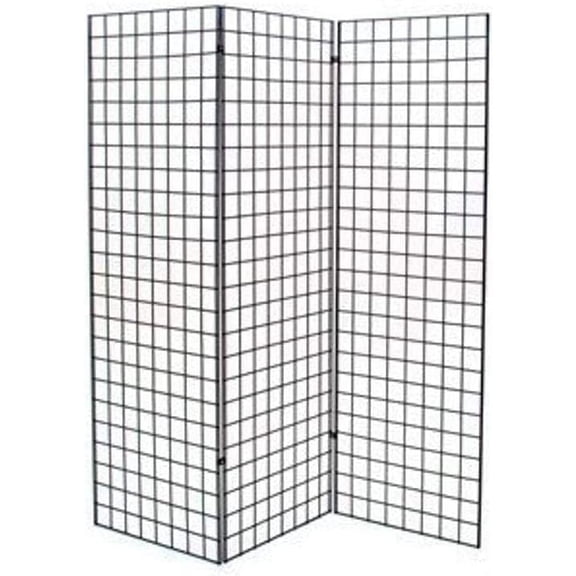 LUDYSHARE - Commercial Grade Gridwall Art Display Panels - Z Unit Includes Three 2' X 6' Panels