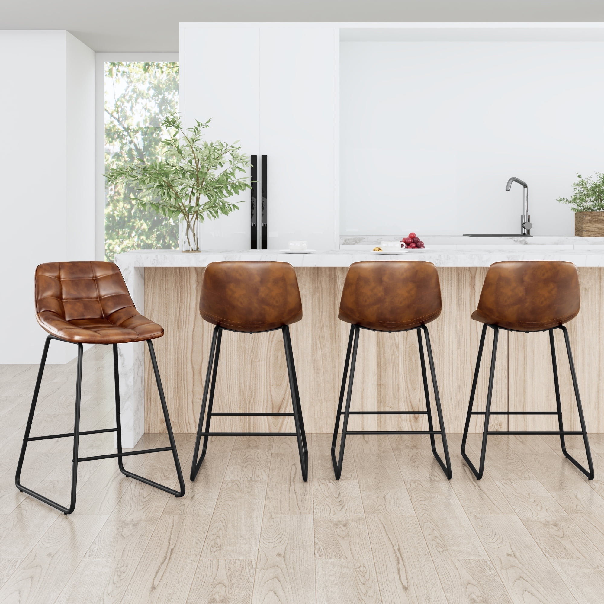Whiskey Brown Height Of Counter Height Bar Stools Corrigan Studio