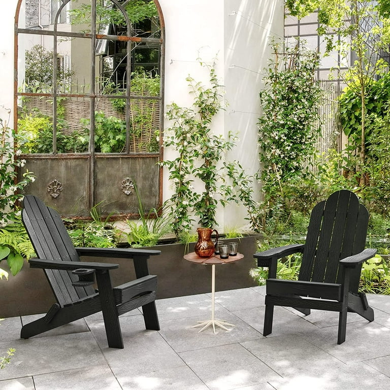 Black plastic patio sale chairs