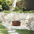 thumbnail image 1 of Dycanpo Folding Adirondack Chairs Set of 4,Fire Pit Patio Garden Chair with Cup Holder,Sand, 1 of 7