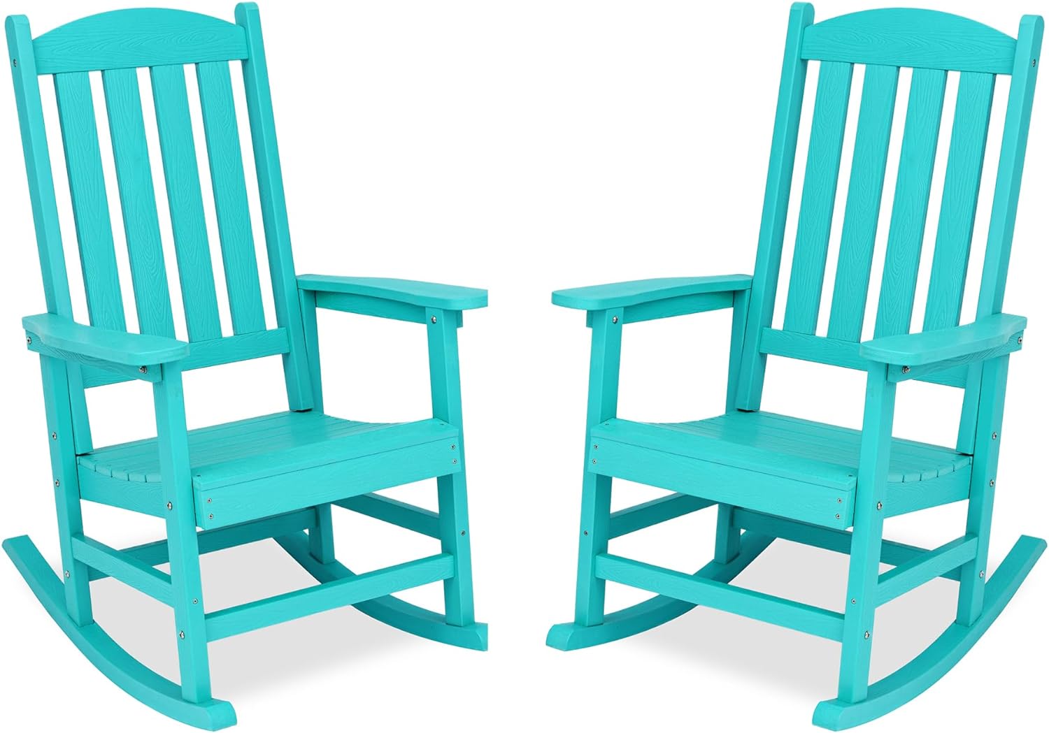 LUE BONA Outdoor Rocking Chair, HDPS Poly Rocking Chair, All Weather ...