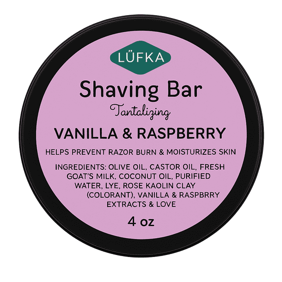 LUFKA Vanilla & Raspberry Shaving Bar