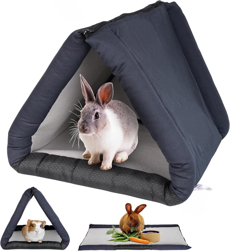 LUFTPETS Foldable Cat Cave Bed for Indoor Cats and Small Dogs, Anti-Slip & Water-Resistant Bottom, Kitten Tent, Rabbit Bed, Large Pet House & Furniture for Indoor Use