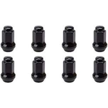 LUG NUT 10MM X 1.25 BLACK CONICAL (TAPERED)