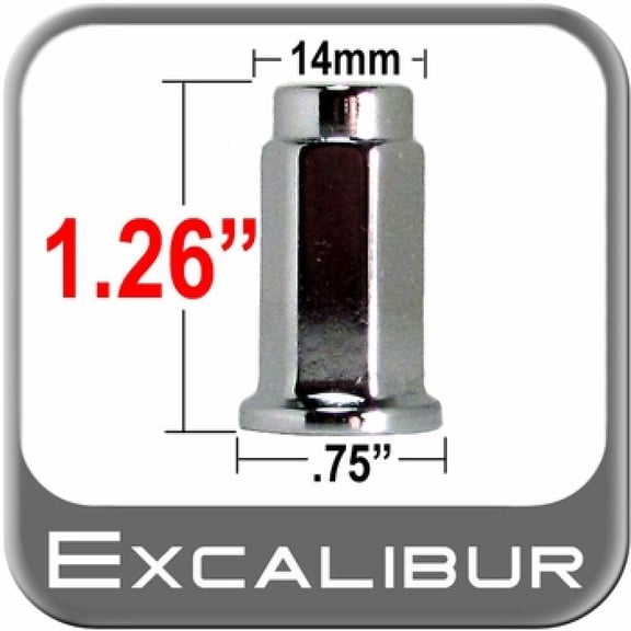 LUG NUT 10MM X 1.25 CHROME