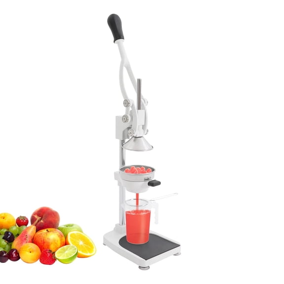 LUGBING Manual Juicer 500ml Hand Press Juice Extractor Fruit and Vegetable Juice Extraction Machine, Silver