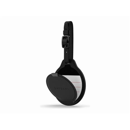Satechi FindAll Smart Luggage Tag with Find My, TSA-Friendly, Airport Tracking, Left-Behind Alerts, Loud Audible Chime, Wireless Rechargeable, Works with iPhone, iPad, Mac – Black