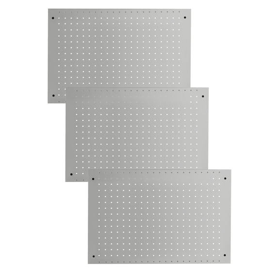 LUGO® 3PC Pegboard Wall Organizer Panels 24"x16", Gray