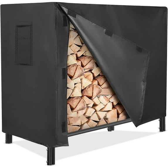 LUGO® Waterproof and Outdoor Firewood Rack with Cover 4ft