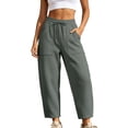 thumbnail image 1 of LUGOGNE Capri Sweatpants for Women High Waisted Drawstring Cropped Sweatpants with Pockets Baggy Relaxed Fit Comfy Lounge Capris for Workout Gym Casual Daily Gray,L, 1 of 6