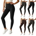 thumbnail image 1 of LUGOGNE Women's Yoga Pants Seamless High Waisted Leggings Comfortable Soft Stretchy Athletic Workout Tights Black,M, 1 of 7