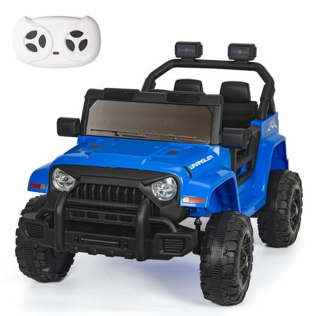 LUIBAS 12 Volt Kids Ride on Car for Toddlers, Battery Powered Ride on Electric Vehicles Ride On Toy Car with Remote Control, Bluetooth Electric Car Best Gift for Boys Girls 3-5 Ages, Blue