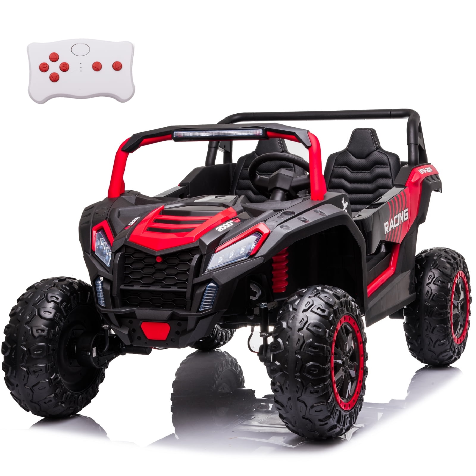 24V Kids Ride On Electric XXXL ATV with Parent Remote Control – 4-Wheel Shock, Bluetooth, Music, LED Lights & Storytelling – Speeds up to 3.73 MPH (Ages 3-12)