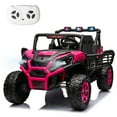 thumbnail image 1 of LUIBAS 24V 4x4 2-Seater Ride on Buggy Battery Powered Kids Electric Car Off-Road Vehicles w/ Remote Control, Bluetooth for Ages 3+ Kids, Pink, 1 of 8