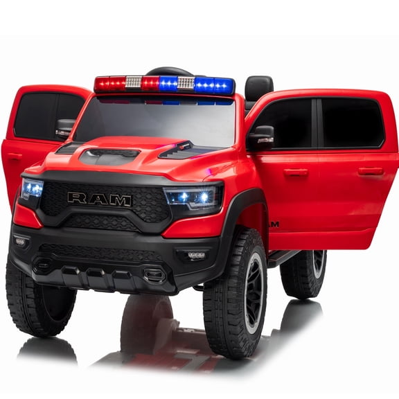 LUIBAS 24V Kids Ride On Car, 4WD Battery Powered Ride On UTV with Remote Control and Electric Car for Kids Ride On Toy Car for Boys and Girls, LED Lights, Bluetooth, Red
