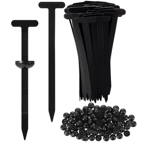 LUIISIS 100Pcs Nylon Universal Cable Tie Buckle, Heavy Duty Self-Locking Nylon Zip Ties Holder, Multipurpose Plastic Cable Ties Tool for Car Daily Repair