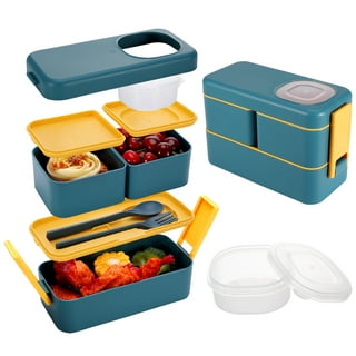 1 Set 1440ml Microwave Safe Plastic Lunch Box With Bag, Cutlery & Sauce  Container, Portable Leakproof Salad Container For Adults And Children