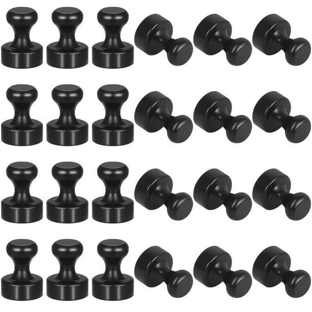 LUIISIS 24Pcs Fridge Black Refrigerator for Whiteboard