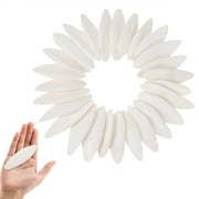 LUIISIS 30 Pcs Natural Cuttlebone, 2-2.7 Inches Pure Cuttlefish Bones for Birds, Cuddle Bone Bird Chew Toy, Cuttlebone with Vitamins for Parrots, Cockatiels, Tiger Turtles, Snails