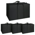 LUIISIS 4 Pack Extra Large Moving Bags with Zippers, 115L Oxford Cloth ...