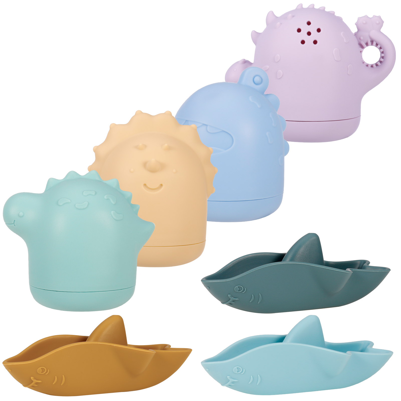 Fun Little Toys 49 Pcs Bath Toys for Toddlers Building Wall Bathtub Toy