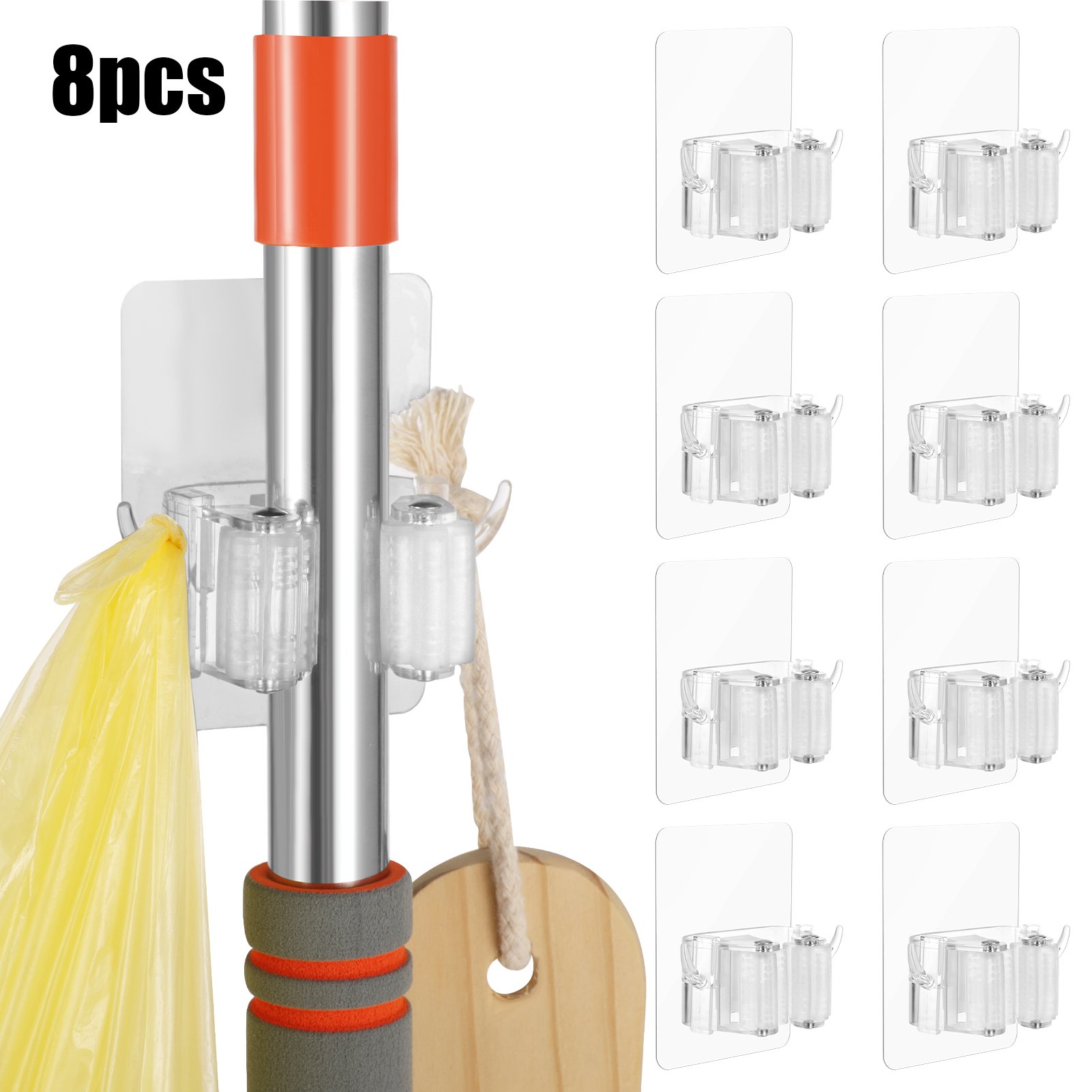 20pcs Invisible Adhesive Plate Hanger Set Vertical Plate Holders for