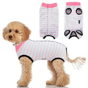 LUIISIS Dog Surgery Recovery Suit for All Dog Sizes,Easy Use Anti Lick,Spay & Neuter Recovery Suit, Surgical Onesie for Dogs,Dog Cone Alternative,Medium Sizes