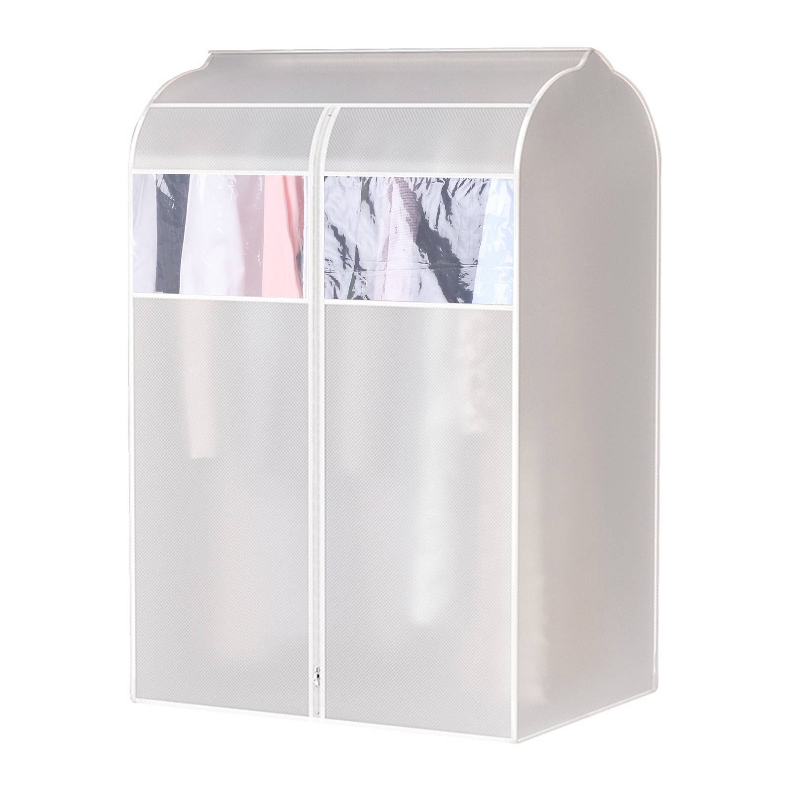 Sorbus Garment Rack Cover 6 Ft Transparent Clothes Rail Cover