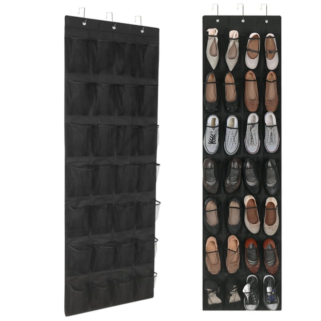 LUIISIS Over the Door Shoe Storage, Shoe Rack for Door with 28 Large ...