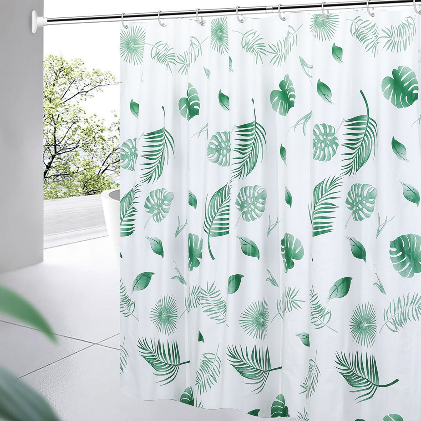 LUIISIS Shower Stall Curtain Liner, NonToxic Odor Free Plastic Shower Waterproof Curtains, 4G