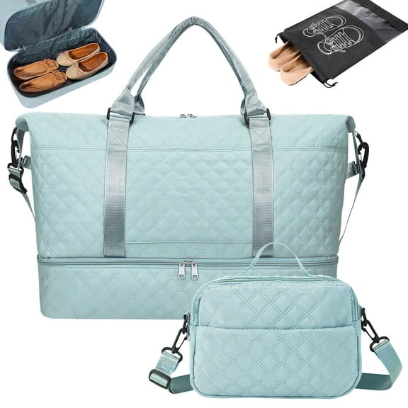 LUIISIS Travel Duffel Bags Set of 3, 50 L Foldable Sport Duffel Bags, Weekender Bags, Wrterproof Compartment Overnight Bag for Travel, Gym, Women, Men