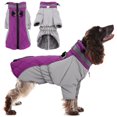 LUIISIS Warm Dog Coats Turtleneck Dog Winter Jacket, Two Legged Fleece
