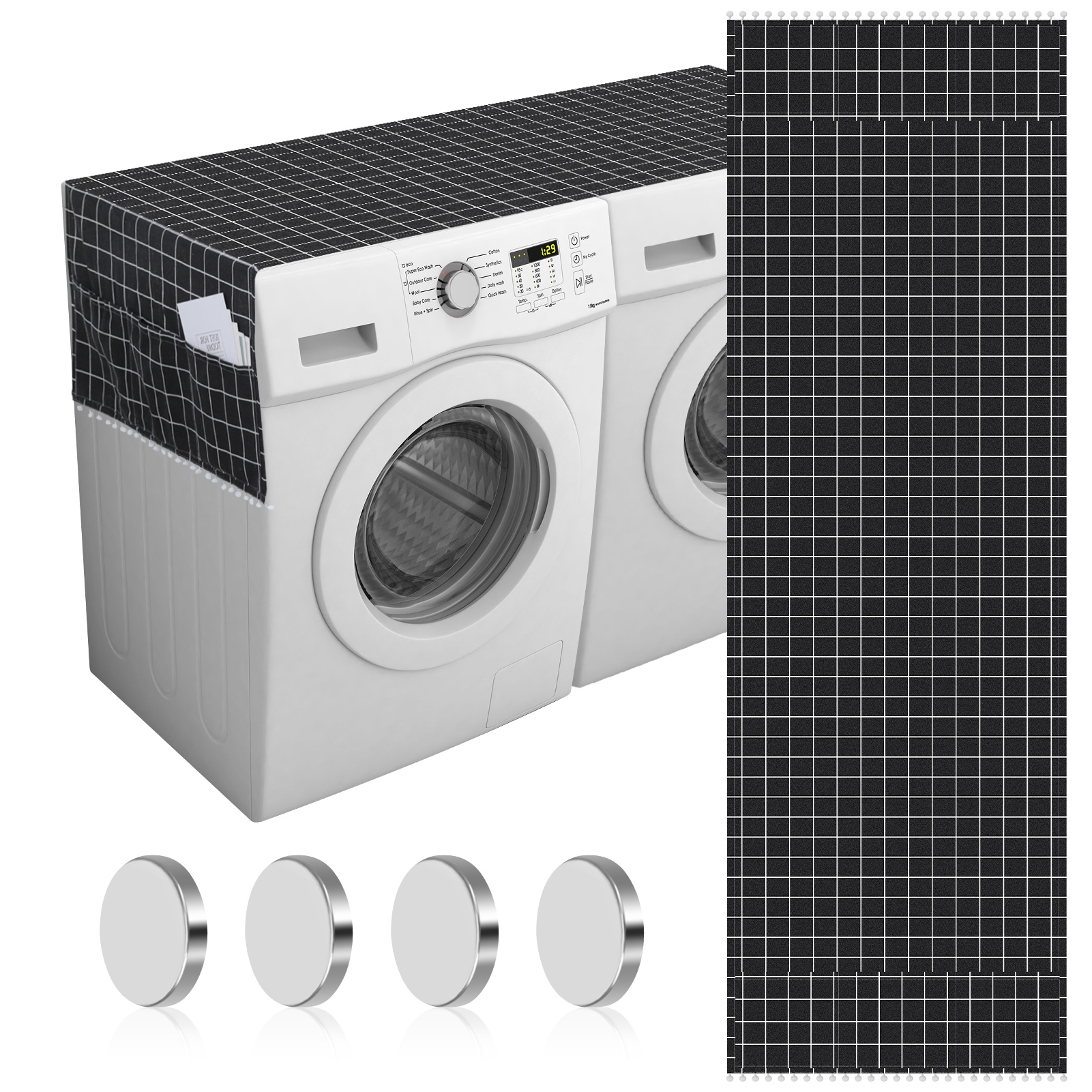 LUIISIS Washer and Dryer Covers for the Top, 70.9 x 22.8 Inches Anti