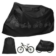 LUIISIS Waterproof Bike Cover with Storage Bag, 79 x 43 inch Bike Dustproof Cover, Portable Bicycle Cover, Bike Covers for Outside Anti Dust Rain UV -Protection for Mountain Bike Road Bike