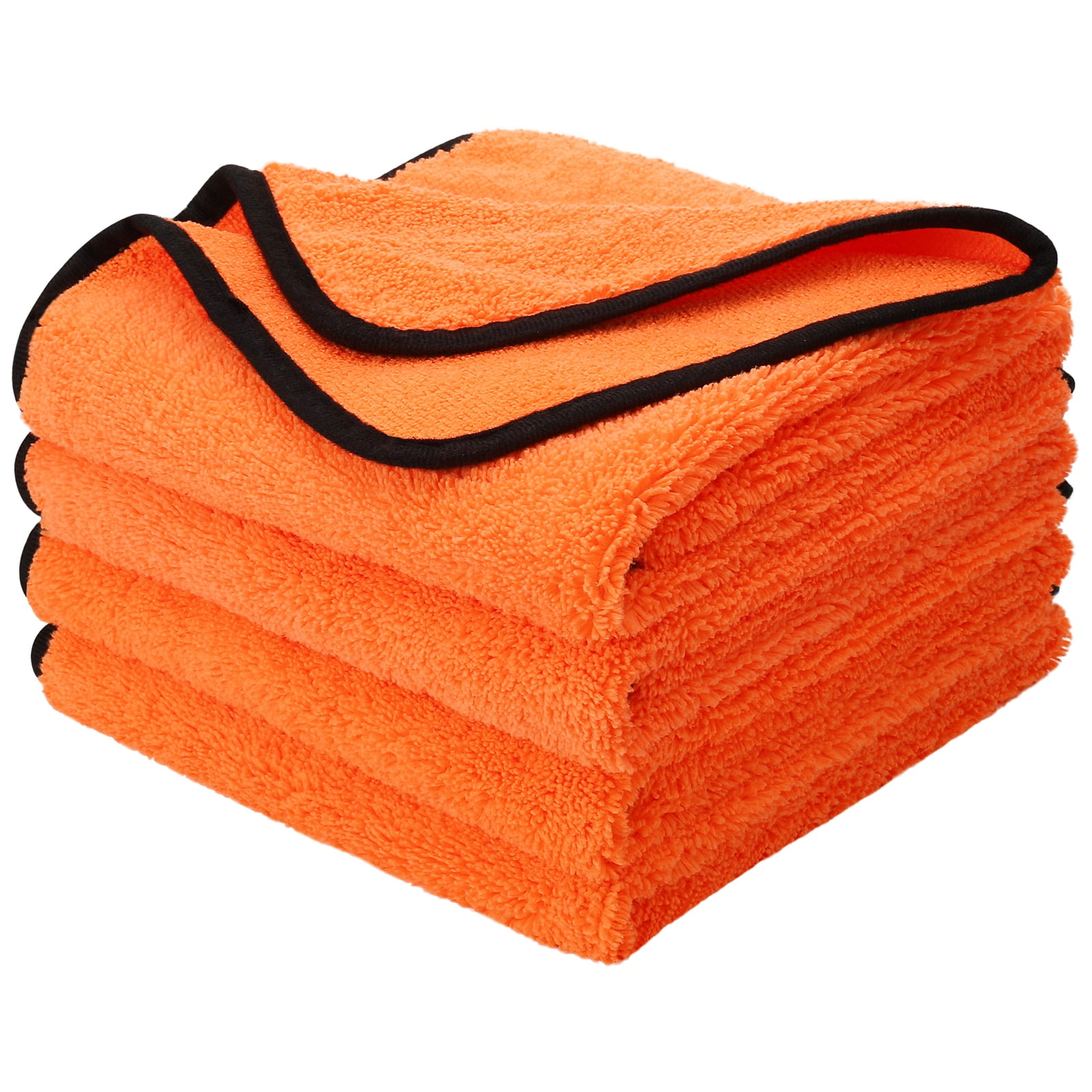 LUIISIS 4 Pack Microfiber Cleaning Cloth for Car, 23.6''x15.8'' Ultra Soft & Absorbent Microfiber Drying Towels for Car, Scratch-Free, Reusable, Household, Window, Machine Washable