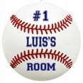 thumbnail image 1 of LUIS'S Bedroom 14" Round Metal Sign Boys Room Wall Decor Gift 100140030063, 1 of 1