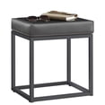 thumbnail image 1 of SONGMICS HOME LUIZ Collection - Ottoman Footstool Rectangle Ottoman Vanity Chair Stool Footrest Reversible Top Side Table Dove Gray, 1 of 6