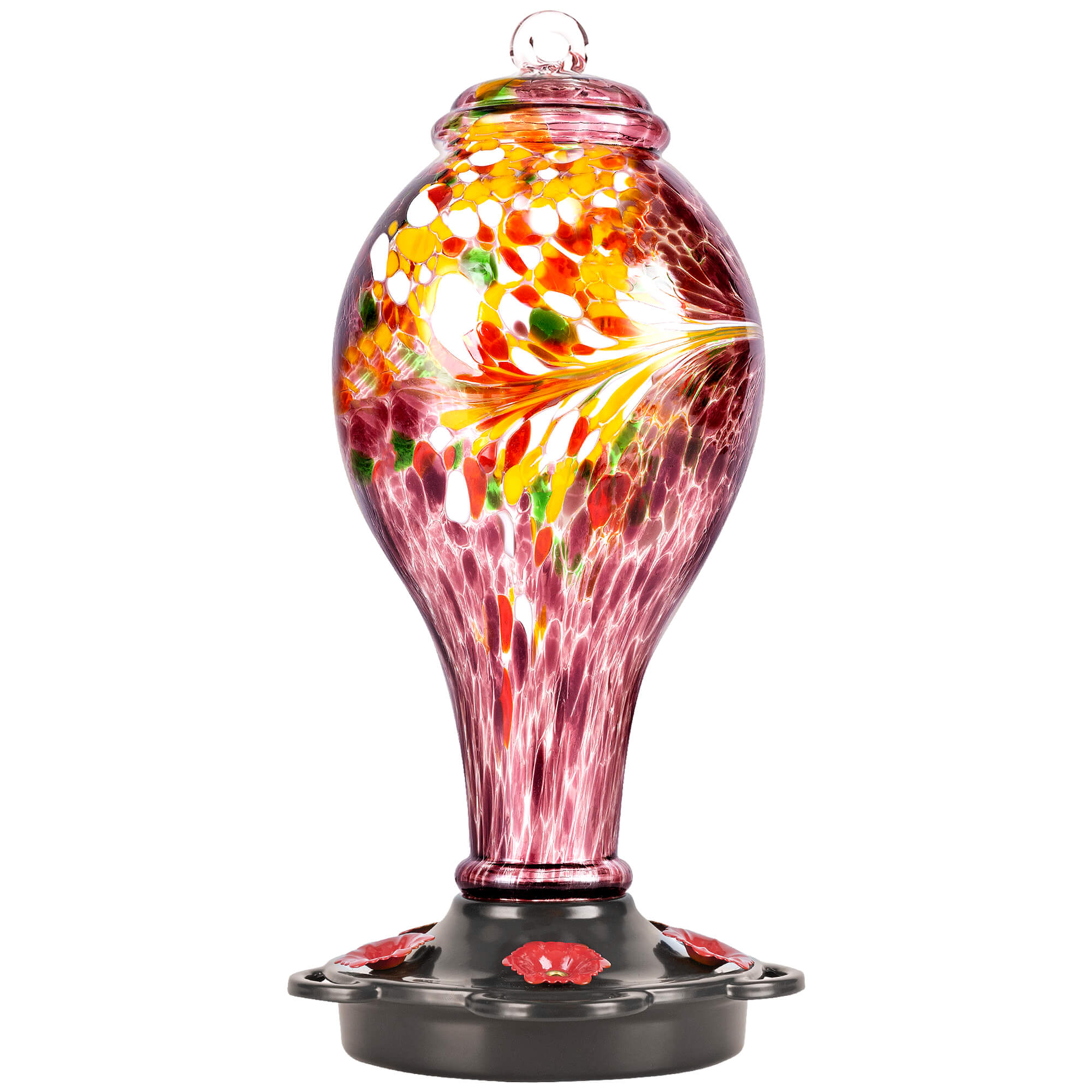 Holloyiver 3PCS Hummingbird Feeder with 3 Flower Feeding Ports for