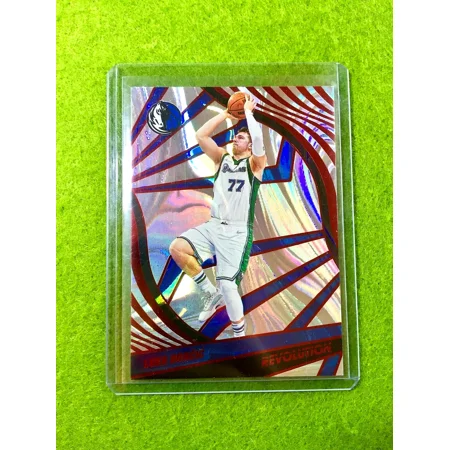 LUKA DONCIC ASIA RED PRIZM SP CARD 2021-22 Panini Revolution Luka Doncic ASIA SP
