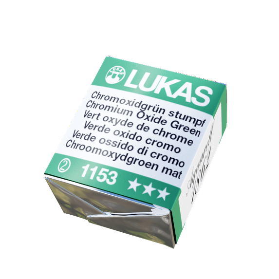 LUKAS 1862 Aquarell Artists' Watercolor Pans, Oxide Of Chromium Half Pan - Vibrant Professional Grade Watercolor Paint - Easy-to-Wet, Intense Color, Long-lasting -Ideal for Professional Watercolorists