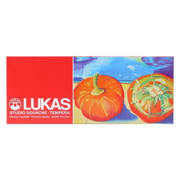 LUKAS Studio Art & Designers Artists' Gouache & Sets - High Pigment Gouache Paint for Artists, Professionals, Students, & More! - [Starter - Set of 12]